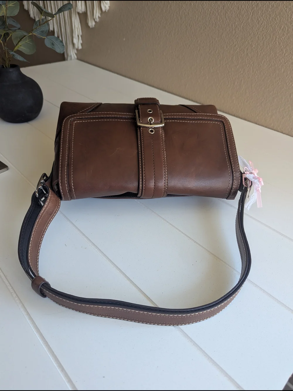 vintage Y2K Coach Hamptons Buckle Flap bag